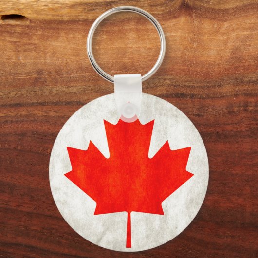 Canadese aple Leaf Sleutelhanger (Voorkant)