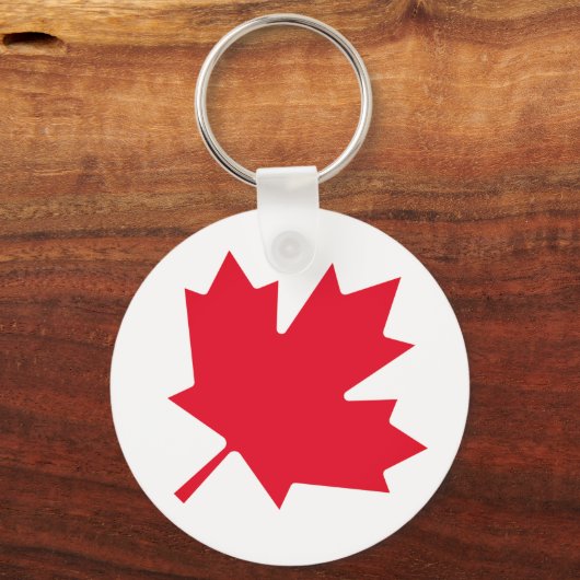Canadese aple Leaf Sleutelhanger (Voorkant)