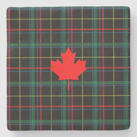 Canadese aple Leaf Stenen Onderzetter (Voorkant)