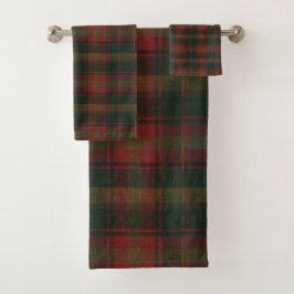 Canadese aple Leaf Tartan Bad Handdoek