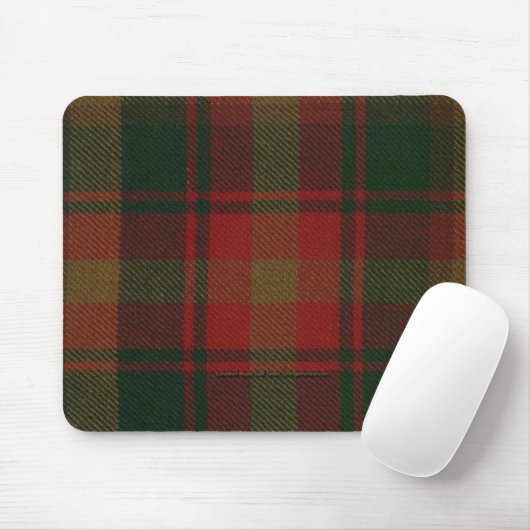 Canadese aple Leaf Tartan Mousepad Muismat (Met muis)