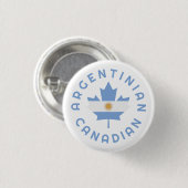Canadese Argentijnse Roots Ronde Button 3,2 Cm (Voorkant /achterkant)