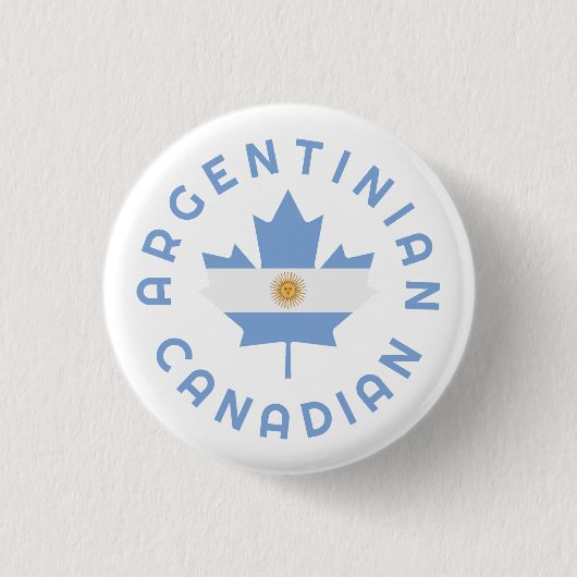 Canadese Argentijnse Roots Ronde Button 3,2 Cm (Voorkant)