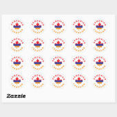 Canadese Armeense roots Ronde Sticker (Vel)