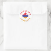 Canadese Armeense roots Ronde Sticker (Tas)