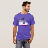 Canadese asexuality pride map T-Shirt (Voorkant volledig)