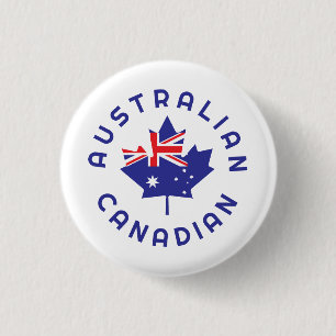 Canadese Australische Roots Ronde Button 3,2 Cm