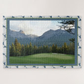 Canadese Autumn Golf Course & Ball Jigzaag Puzzle Legpuzzel (Horizontaal)