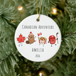 Canadese Avontuur Reis op Maat Keramisch Ornament
