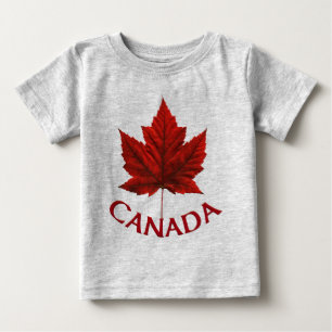Canadese Baby-T-Shirt Red Maple Leaf-Baby