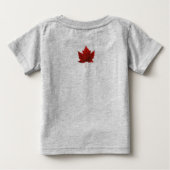 Canadese Baby-T-Shirt Red Maple Leaf-Baby (Achterkant)