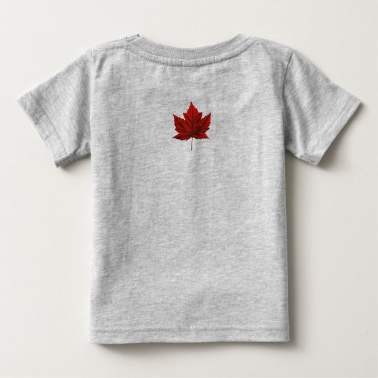 Canadese Baby-T-Shirt Red Maple Leaf-Baby (Achterkant)