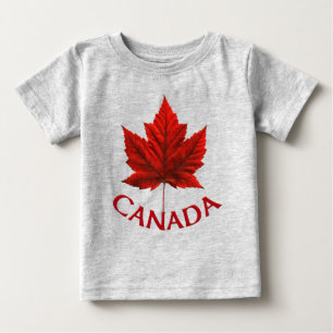 Canadese Baby-T-Shirt Red Maple Leaf-Baby