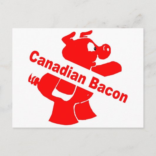 Canadese Bacon Briefkaart (Voorkant)