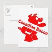 Canadese Bacon Briefkaart (Voorkant / Achterkant)