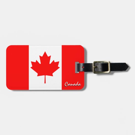 Canadese Bagagelabels, patriottische Canadese vlag Bagagelabel (Voorkant horizontaal)