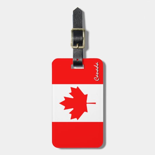 Canadese Bagagelabels, patriottische Canadese vlag Bagagelabel (Voorkant verticaal)