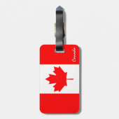 Canadese Bagagelabels, patriottische Canadese vlag Bagagelabel (Achterkant verticaal)