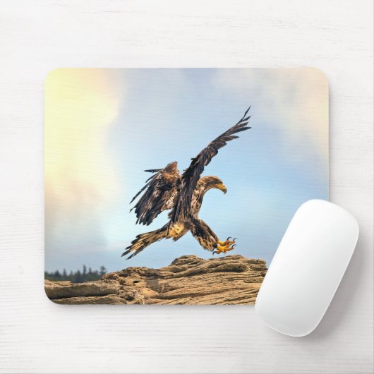 Canadese Bald Eagle Landing Muismat (Met muis)