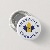 Canadese Barbadiaanse Roots Ronde Button 3,2 Cm (Voorkant /achterkant)