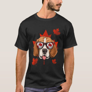 Canadese Beagle Maple Tree Leaf Canada Vlag Pet Do T-shirt