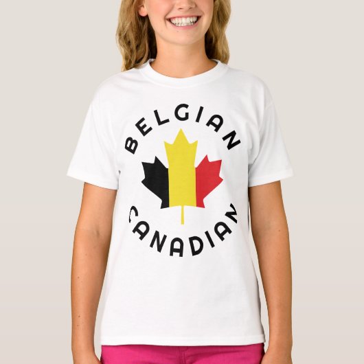 Canadese Belgische roots T-shirt (Voorkant)