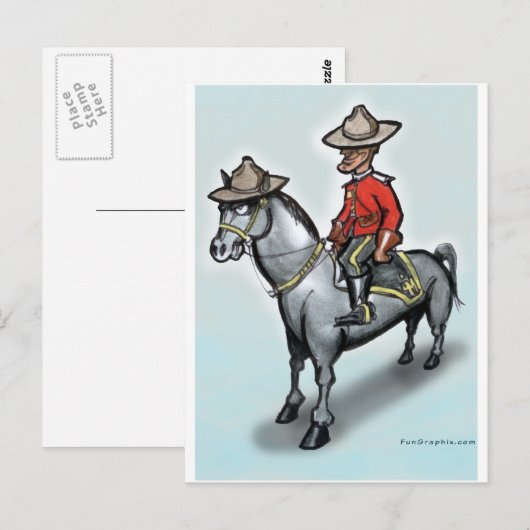 Canadese berg briefkaart (Voorkant / Achterkant)