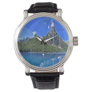 Canadese bergfoto horloge