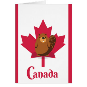 Canadese bever cartoon reisposter