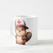 Canadese bever nooit 51 koffiemok (Voorkant links)