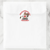 Canadese bever ronde sticker (Tas)