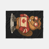 Canadese Beverensymbool Hockeyshirt 1 juli Canada Fleece Deken (Voorkant (Horizontaal))