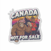 Canadese Bigfoot - Niet Te Koop  Sticker (Voorkant)