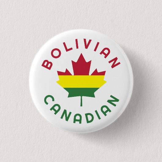 Canadese Boliviaanse wortels Ronde Button 3,2 Cm (Voorkant)