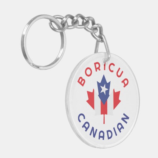 Canadese Boricua Roots Sleutelhanger (Voorkant Links)