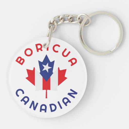 Canadese Boricua Roots Sleutelhanger (Achterkant)