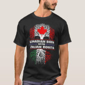 Canadese born met Italiaanse rots T-shirt (Voorkant)