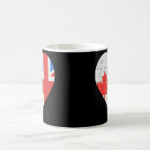 Canadese Britse vlag Heart Koffiemok (Center)
