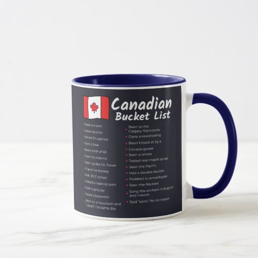 Canadese bucketlist mok (Rechts)