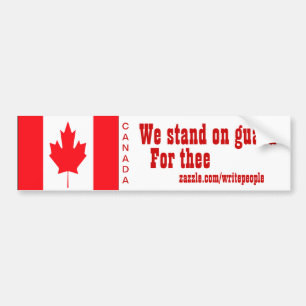 canadese bumper stickers we staan op bescherming