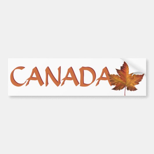 Canadese Bumpersticker Canadese aple Leaf Stickers (Voorkant)
