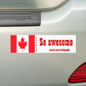 canadese bumperstickers, zo geweldige bumpersticker (Op auto)