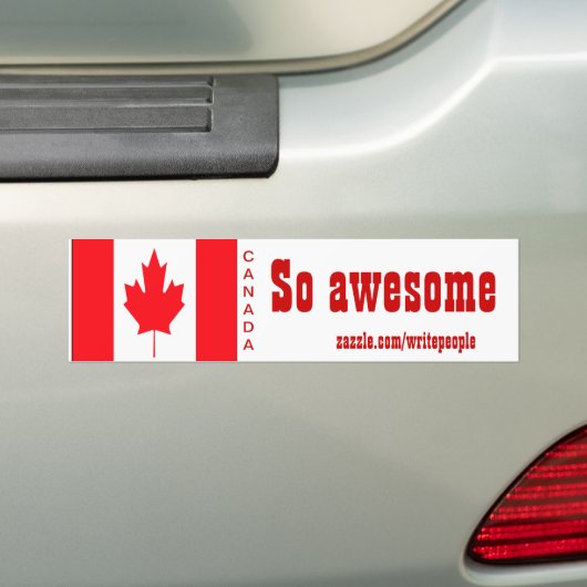 canadese bumperstickers, zo geweldige bumpersticker (Op auto)