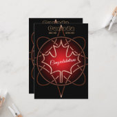 Canadese Burger Flat Wenskaart Kaart (Voorkant / Achterkant in situ)