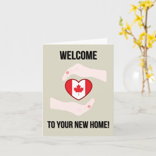 Canadese Burgerschapstift - Gefeliciteerd Kaart (Gele Bloem)