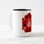Canadese Burgerschapsviering Tweekleurige Koffiemok (Voorkant links)