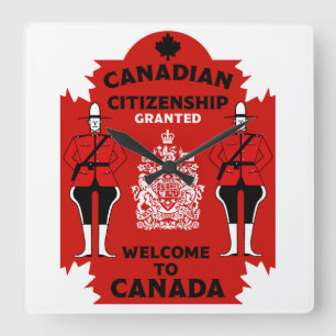 Canadese Burgerschapsviering Vierkante Klok