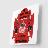 Canadese Burgerschapsviering Vierkante Klok (Hoek)