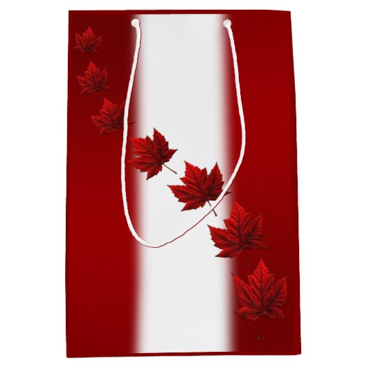 Canadese cadeautassen personaliseren maanlef-leist medium cadeauzakje (Voorkant)