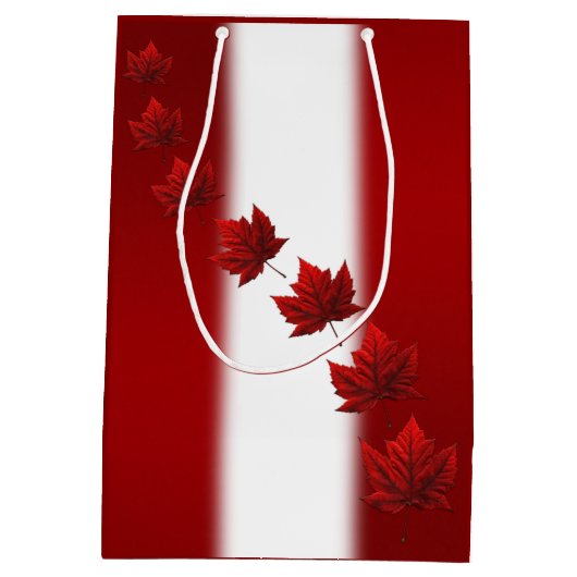 Canadese cadeautassen personaliseren maanlef-leist medium cadeauzakje (Achterkant)
